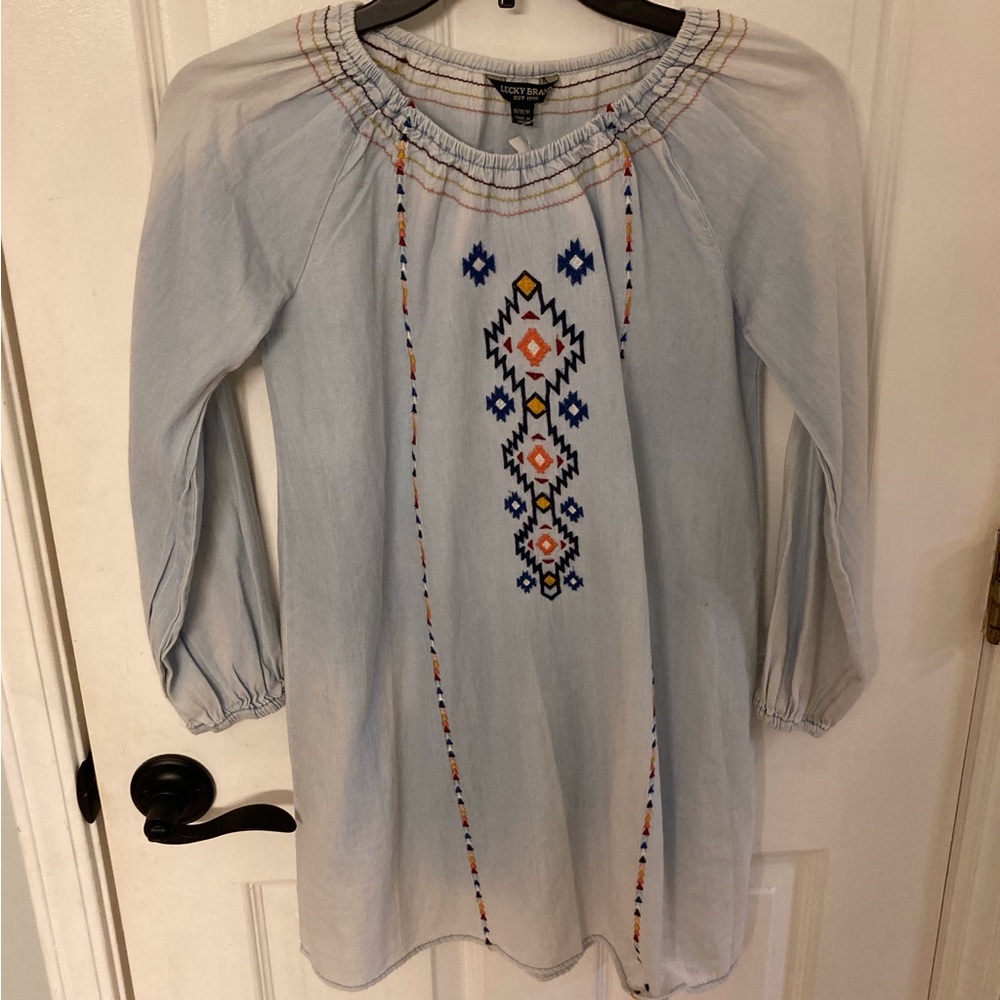 Lucky Brand Embroidered Tunic